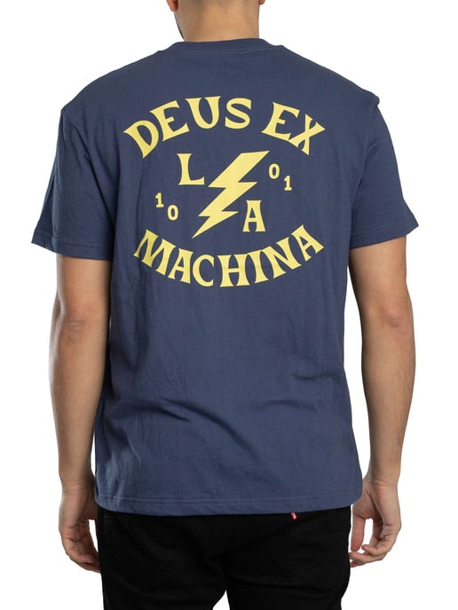 Deus Ex Machina T-Shirt Met Chinook-Rugprint, Blauw - Image 3