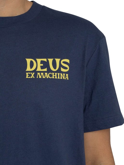 Deus Ex Machina T-Shirt Met Chinook-Rugprint, Blauw - Image 4