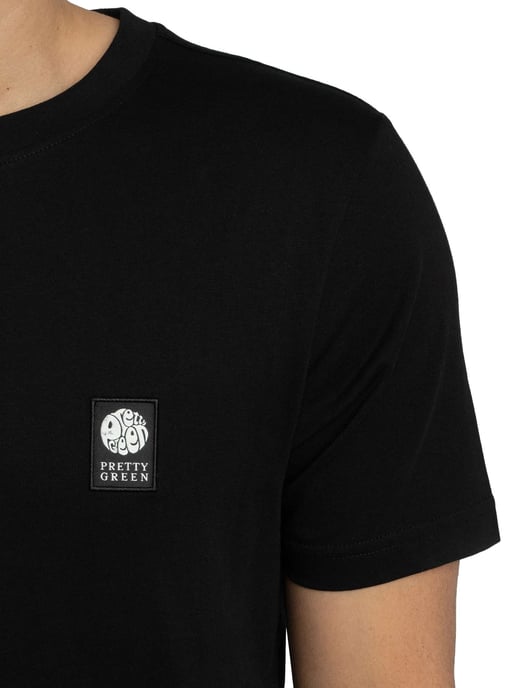 Pretty Green Sinclair T-Shirt, Black - Image 4
