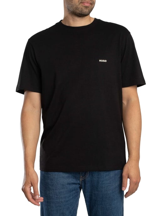 HUGO Derlyns Back Graphic T-Shirt, Zwart - Image 1
