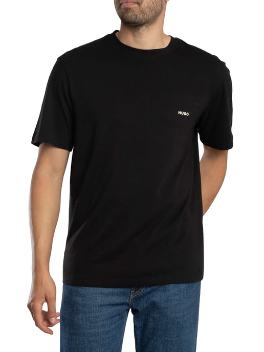 HUGO Derlyns Back Graphic T-Shirt, Zwart - Image 2