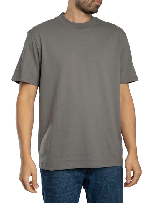 HUGO T-Shirt Met Dapolino-Logo, Grijs - Image 2