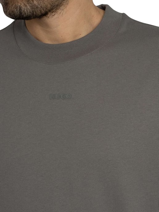 HUGO T-Shirt Met Dapolino-Logo, Grijs - Image 4