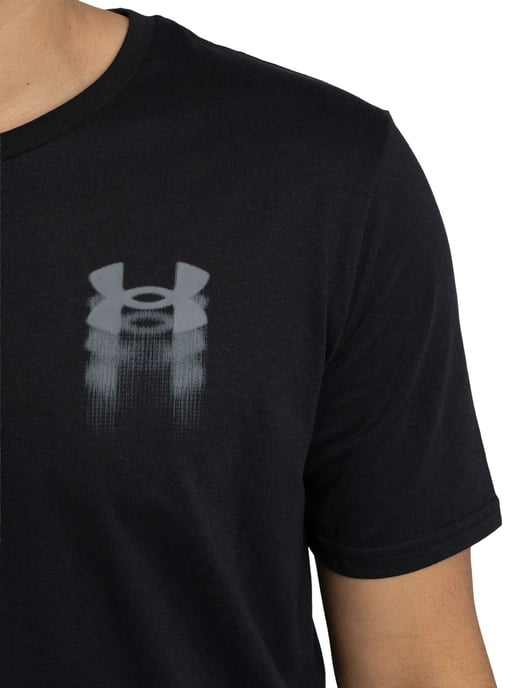 Under Armour Losvallend T-Shirt Met Wazig Logo Op De Achterkant, Zwart - Image 4