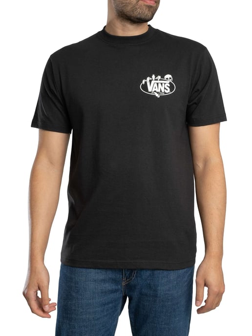 Vans Show Off Back Graphic T-Shirt, Black - Image 1
