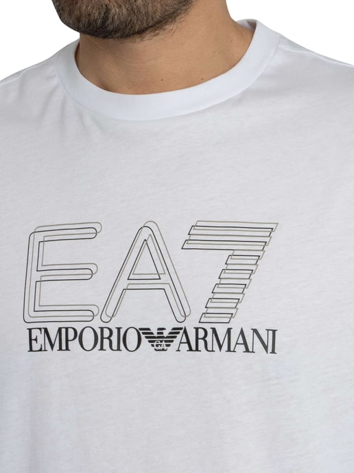EA7 Echo Graphic T-Shirt, Wit - Image 4