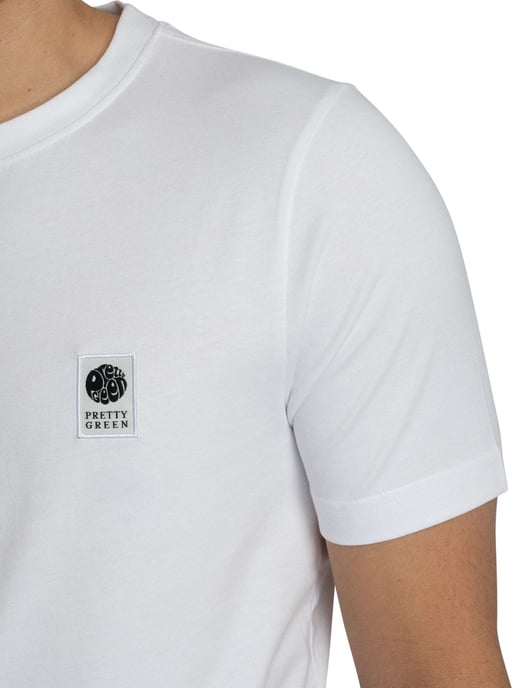 Pretty Green Sinclair T-Shirt, White - Image 4