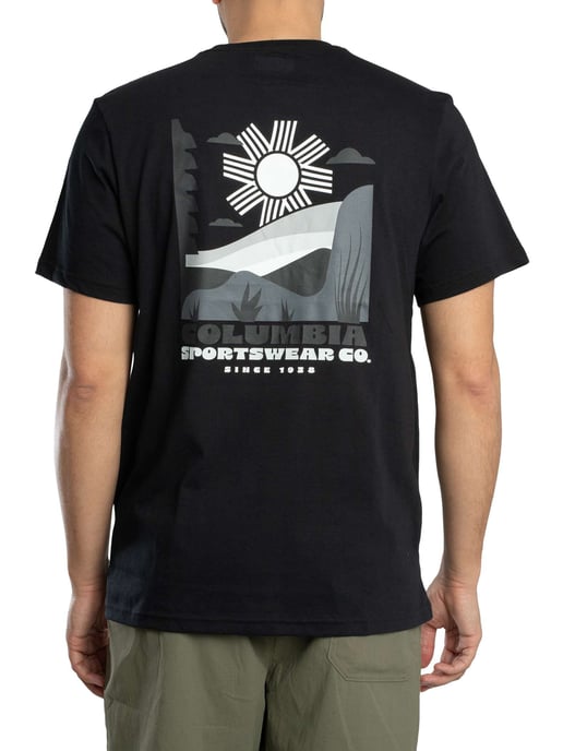 Columbia Outdoor T-Shirt Met Grafische Print Op De Achterkant, Zwart - Image 3