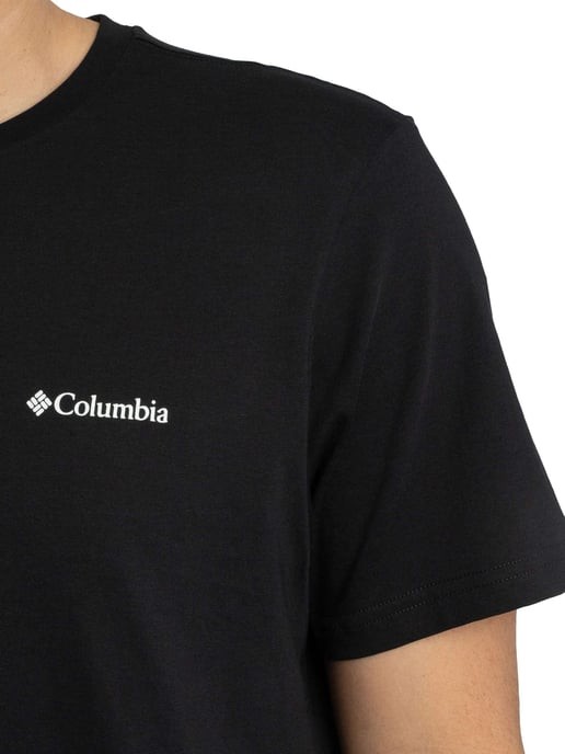 Columbia Outdoor T-Shirt Met Grafische Print Op De Achterkant, Zwart - Image 4