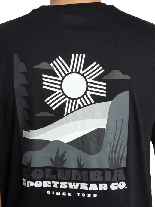 Columbia Outdoor T-Shirt Met Grafische Print Op De Achterkant, Zwart - Image 5