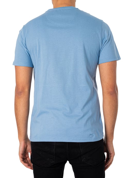 Barbour Essential Sports Tailored T-Shirt, Blue - Image 3