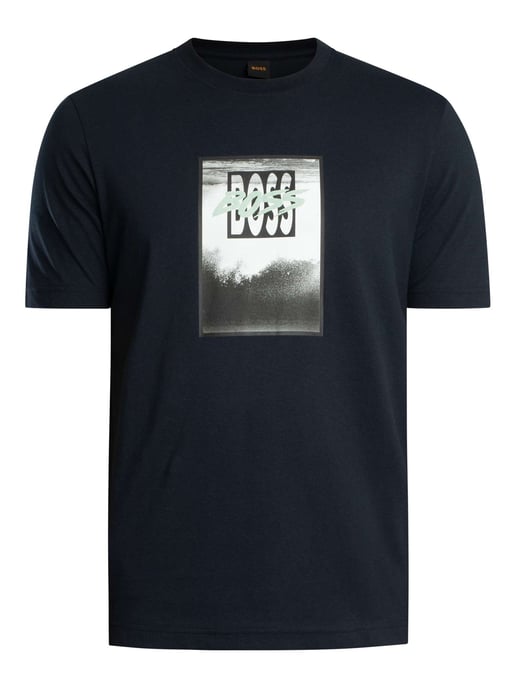BOSS Te Dj Graphic T-Shirt, Blue - Image 5