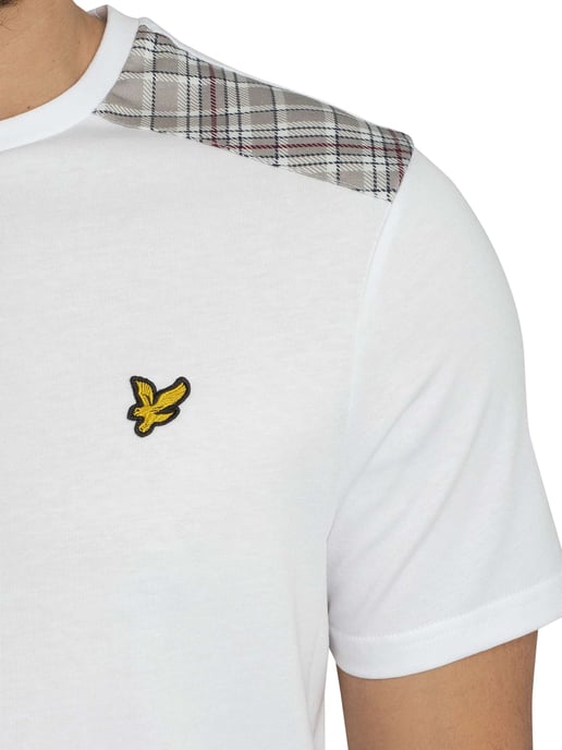 Lyle & Scott T-Shirt Met Ruitjespatroon, Wit - Image 4