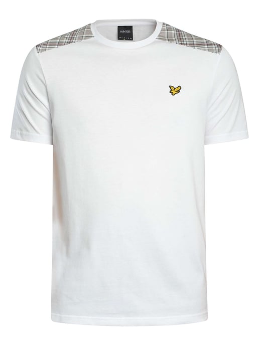 Lyle & Scott T-Shirt Met Ruitjespatroon, Wit - Image 5