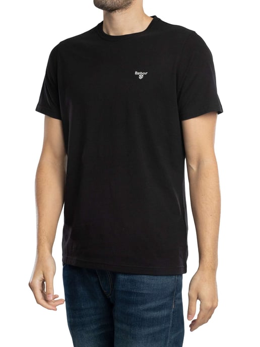 Barbour Essentieel Sport T-Shirt, Zwart - Image 2