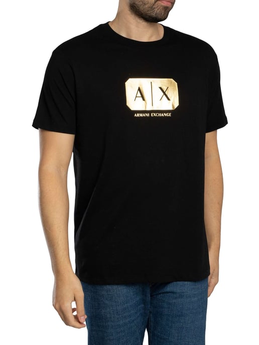 Armani Exchange Logo Graphic T-Shirt, Black - Image 2