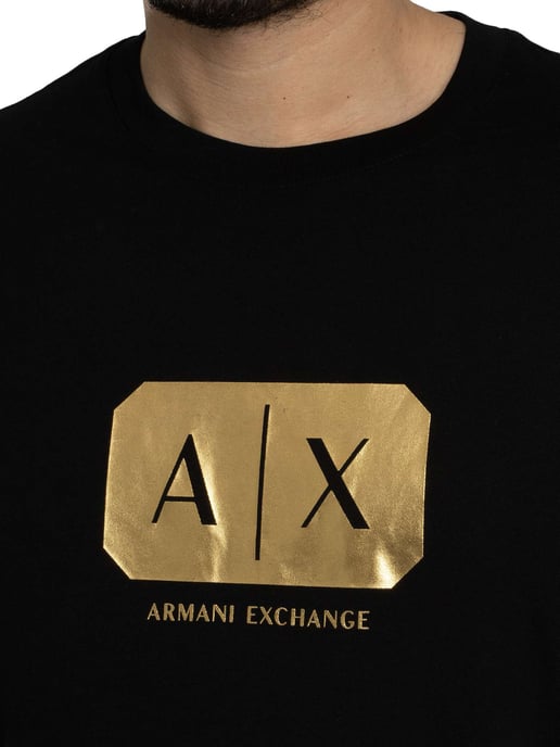 Armani Exchange Logo Graphic T-Shirt, Black - Image 4