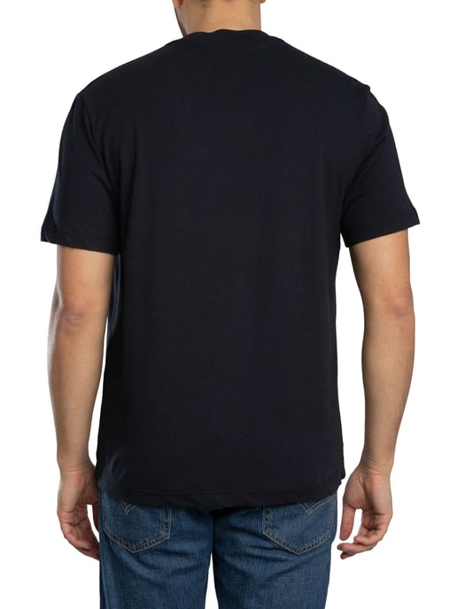 Lacoste Colour Block Cotton T-Shirt, Black - Image 3