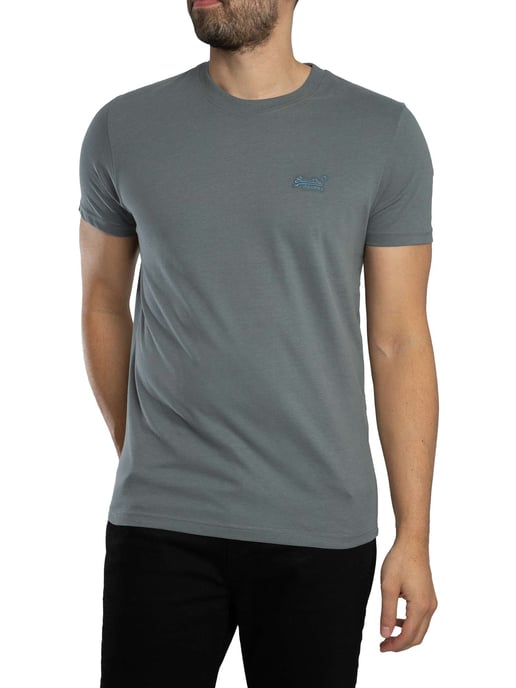 Superdry Essentieel EMB-T-Shirt Met Logo, Grijs - Image 2