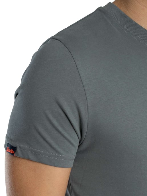Superdry Essentieel EMB-T-Shirt Met Logo, Grijs - Image 5