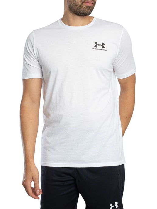 Under Armour Losvallend T-Shirt Met Logo Op De Linkerborst, Wit - Image 1