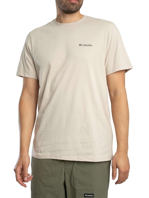 Columbia Grafisch T-Shirt Met Logo Op De Achterkant, Beige - Image 2
