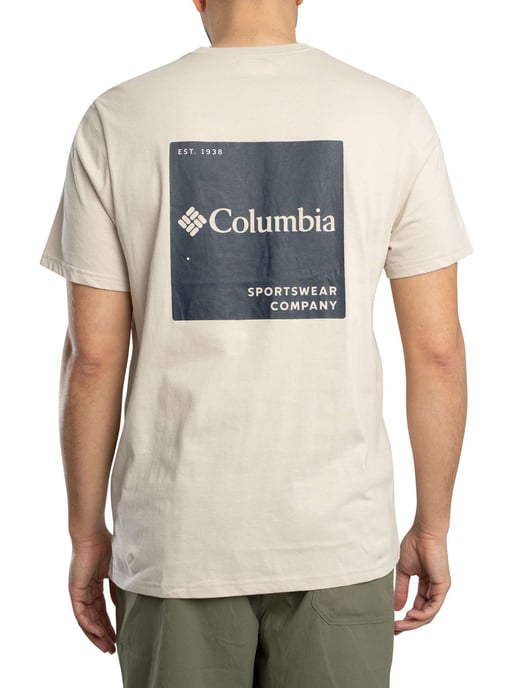 Columbia Grafisch T-Shirt Met Logo Op De Achterkant, Beige - Image 3