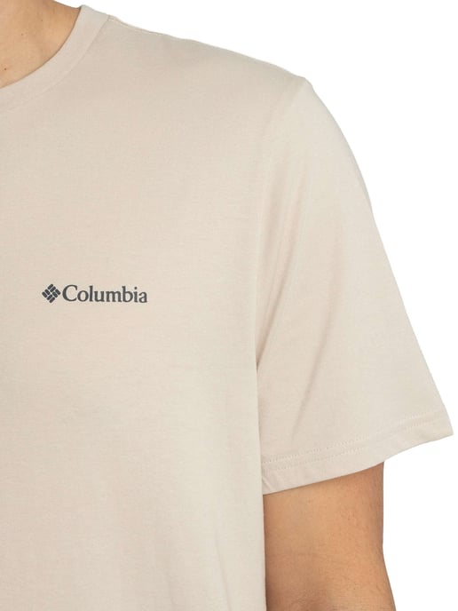 Columbia Grafisch T-Shirt Met Logo Op De Achterkant, Beige - Image 4