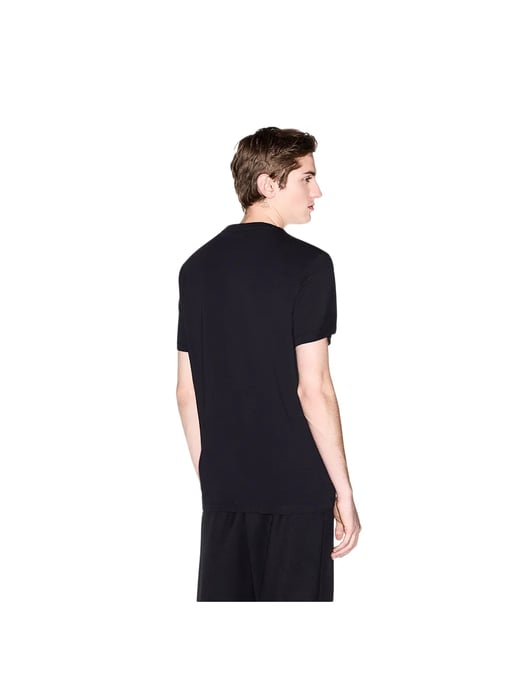 Armani Exchange Outline Graphic Slim T-Shirt, Black - Image 4