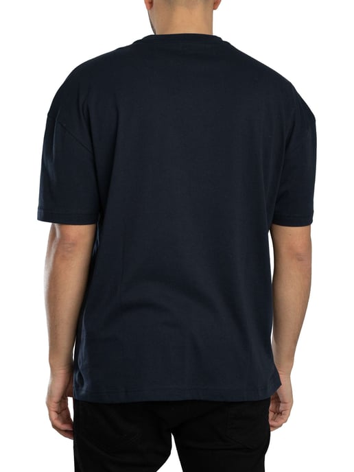 EA7 Echo Graphic T-Shirt, Blauw - Image 3