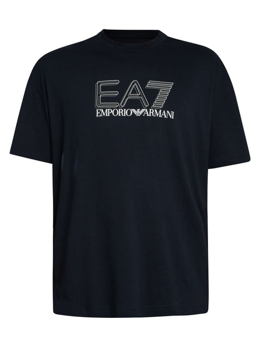 EA7 Echo Graphic T-Shirt, Blauw - Image 5