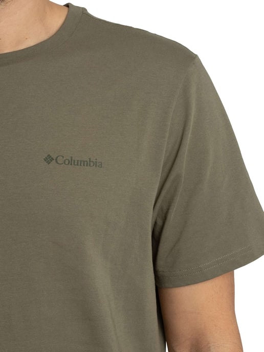 Columbia Grafisch T-Shirt Met Logo Op De Achterkant, Groen - Image 4