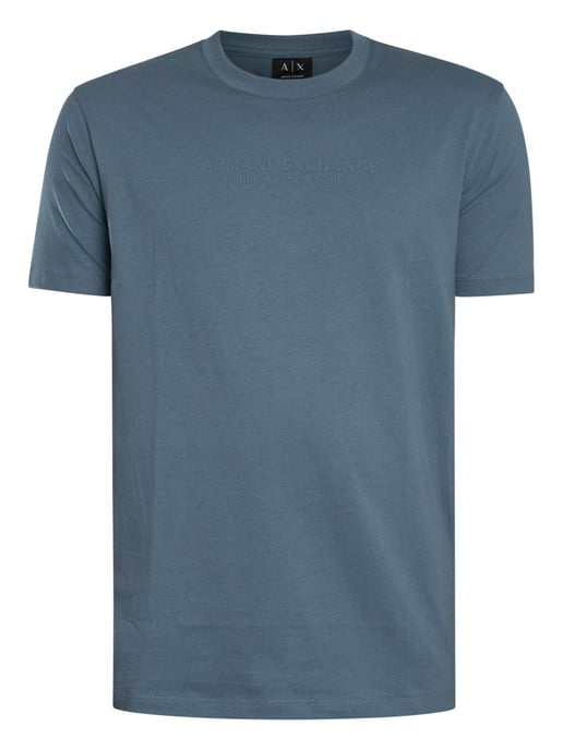 Armani Exchange Merk Grafisch T-Shirt, Blauw - Image 5