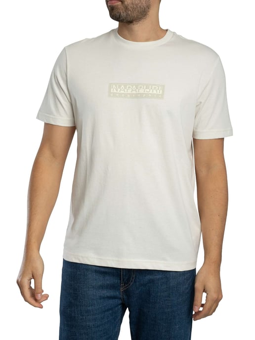 Napapijri Box Logo T-Shirt, Wit - Image 1
