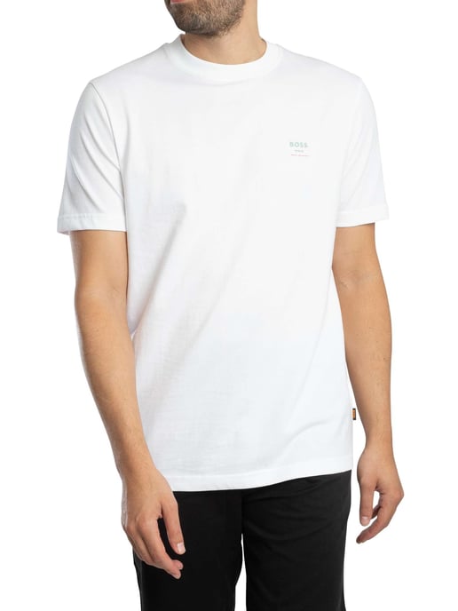 BOSS Te Groove Graphic T-Shirt, White - Image 1
