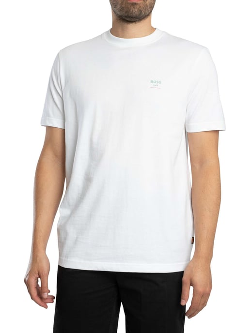 BOSS Te Groove Graphic T-Shirt, White - Image 2