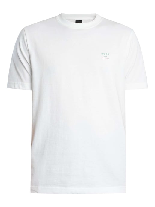 BOSS Te Groove Graphic T-Shirt, White - Image 6