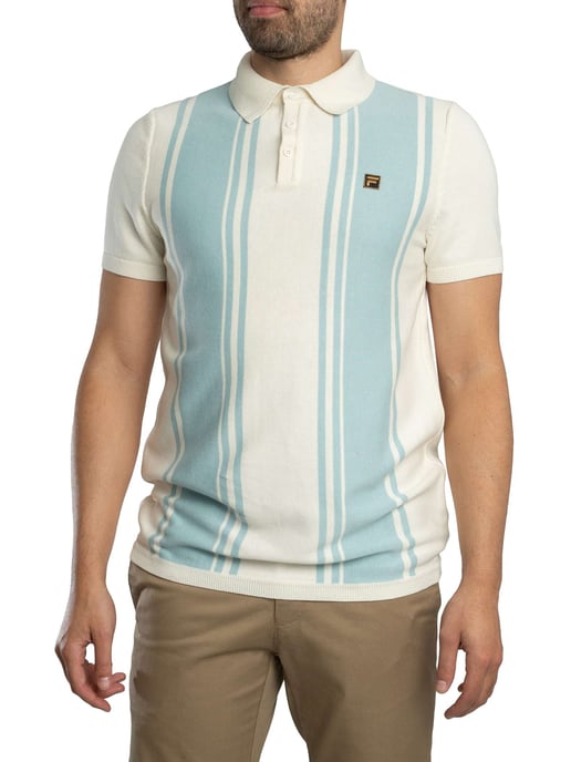 Fila Gebreid Poloshirt In Buddy Bowling-Stijl, Blauw - Image 2