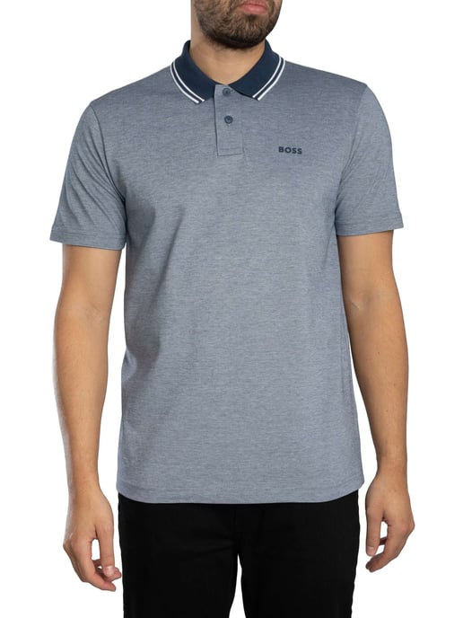 BOSS Peoxford Polo Shirt, Blue - Image 1