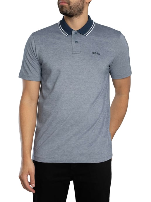 BOSS Peoxford Polo Shirt, Blue - Image 2