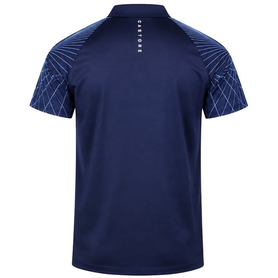 Castore Club Shoulder Graphic Mens Navy Golf Polo Shirt - Image 2