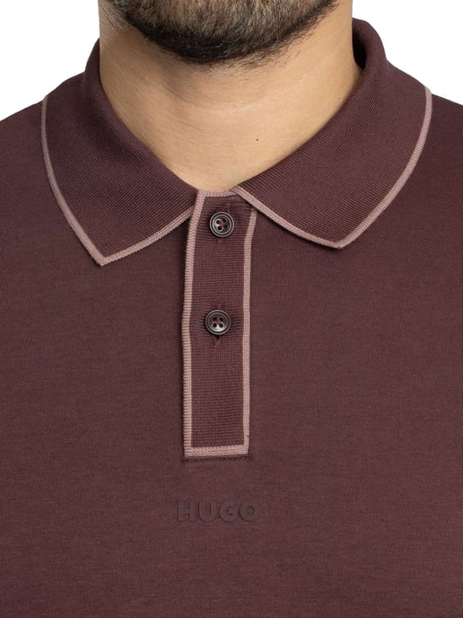 HUGO Dalumo Poloshirt, Bruin - Image 4