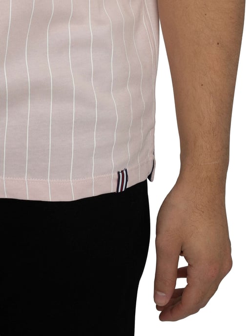 Fila Klassiek Vintage Gestreept Poloshirt, Roze - Image 5