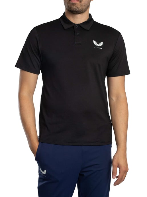 Castore Actief Poloshirt, Zwart - Image 1