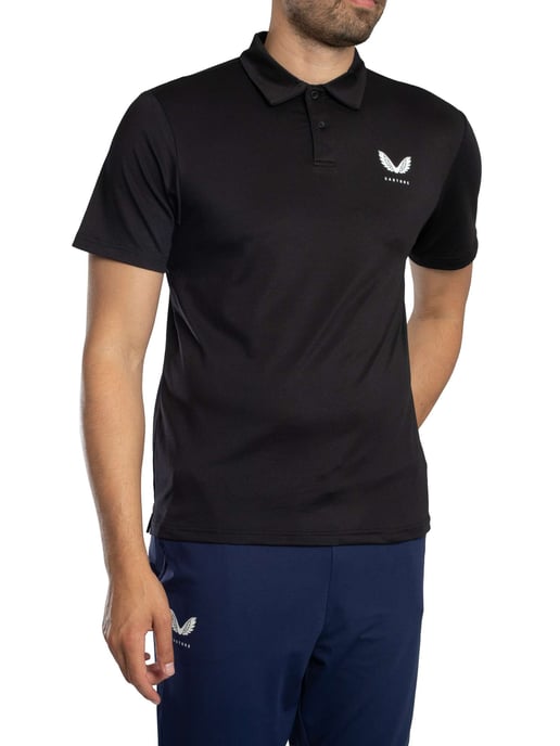 Castore Actief Poloshirt, Zwart - Image 2
