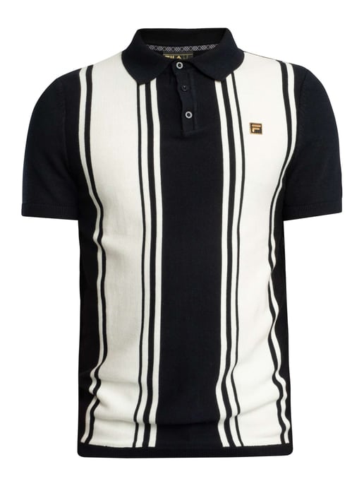 Fila Gebreid Poloshirt In Buddy Bowling-Stijl, Zwart - Image 5