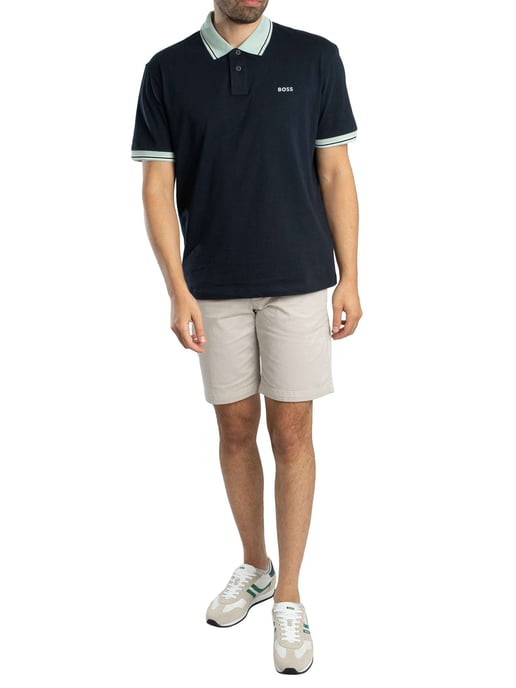 BOSS Pe Blocks Poloshirt, Blauw - Image 5