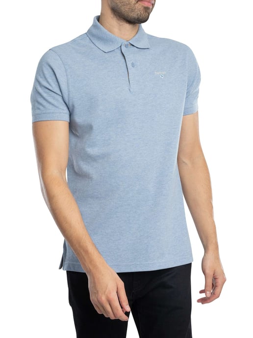 Barbour Tartan Pique Polo Shirt, Blue - Image 2