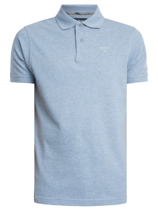 Barbour Tartan Pique Polo Shirt, Blue - Image 6