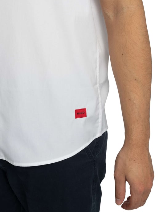 HUGO Ellino T-Shirt Met Korte Mouwen, Wit - Image 5